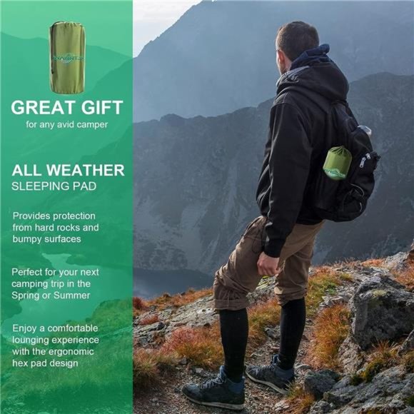 SleepingPad Ultralight Inflatable SleepingPad for Camping,75''X25'',Builtin Pump - Picture 7 of 7